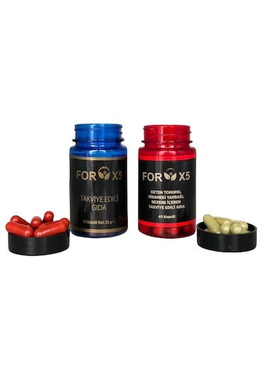 Forx5 Detox Çay 30'lu + Forx5 Takviye Edici Gıda 45'li