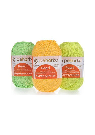 Pehorka İnci İpliği "tropikal Bahçe" Seti 3 X 100 Gr Pekhorka 397047981