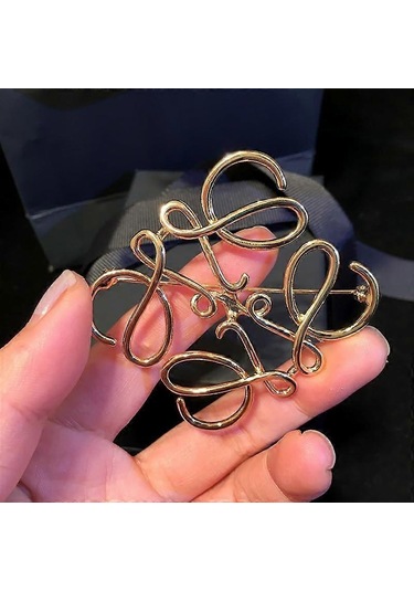 1 Adet Şanslı Çin Tarzı Broş Pins Kare Şekilli İskelet Altın Kadınlar İçin Basit Broşlar Takım Elbise Broş Pin Takı Eşarp Toka Kazak Pins Aksesuar Çok Renkli