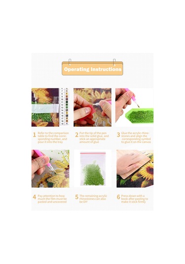 Yunboo 30x40cm 5d Akrilik Elmas Tablo, Pembe Aşk Ağacı Deseni, Ev Dekorasyonu, Dıy Seti Fırça, Tabak, Yapıştırıcı Dahil