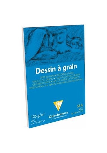 Clairefontaine Defter Dessin a grain Çizgisiz 125 gr 40 YP A4