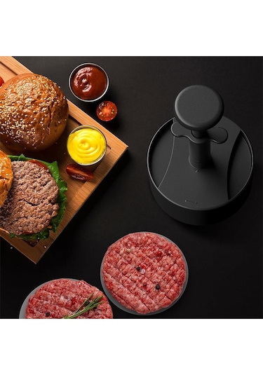 Gri Doldurulmuş Burgerler İçin Hamburger Presi Burger Patty Maker Sığır Eti Sebzeli Maker Kalıp Burger Köftesi Pişirme Barbekü İçin Mükemmel Gri