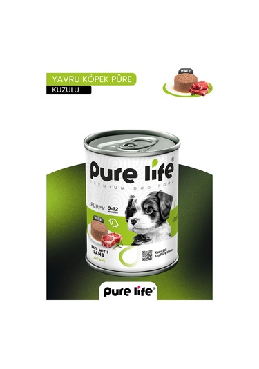Pate Kuzu Etli Yavru Köpek Konserve Yaş Mama 400 Gr