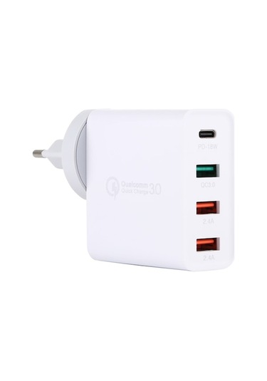 Rogfer A3 Pd 18w Usb-c / Type-c Qc3.0 Usb Çift Usb Arabirimi Seyahat Şarj Cihazı