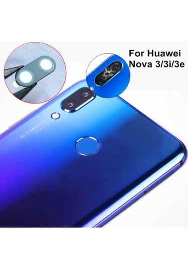 Huawei Nova 3 Arka Kamera Camı Lensi Çıtasız Sadece Cam