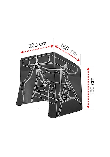 Indirimsmart Bundera Casing Bahçe Salıncağı Koruma Örtüsü Salıncak Branda
