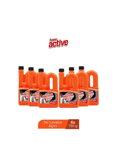 Hyper Active Lavabo Açıcı 6 x 750 G