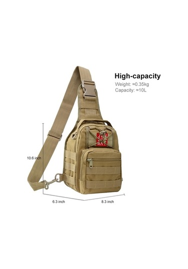 Wondernest Junsunmay J014 10l Su Geçirmez Doğa Sporları Göğüs Paketi, Kulplu Crossbody Çanta Altın