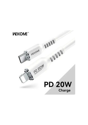 Wekome 100w Type-c Hızlı Şarj Kablosu iPhone Uyumlu, Uyumlu, 15/xiaomi/samsung İçinfildişi1m