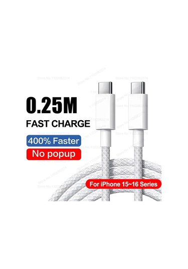 Fukabo40w Pd Hızlı Şarj Cihazı İphone Uyumlu 16/15/14/13/12/11 Pro/xs Max/xr/x Usb-c Şarj Kablosu Evrenseldistribütör Garantili