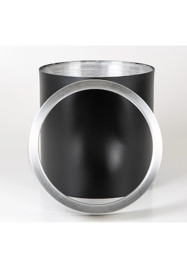 Rüzgar Yapay Çiçekçilik 30x30 Siyah Silver Saksı Siyah Gümüş