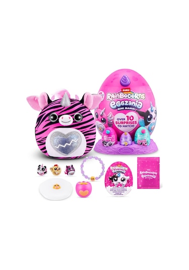 Rainbocorns Mini Yumurta Eggzania Sürpriz Peluş Oyuncak Renkli