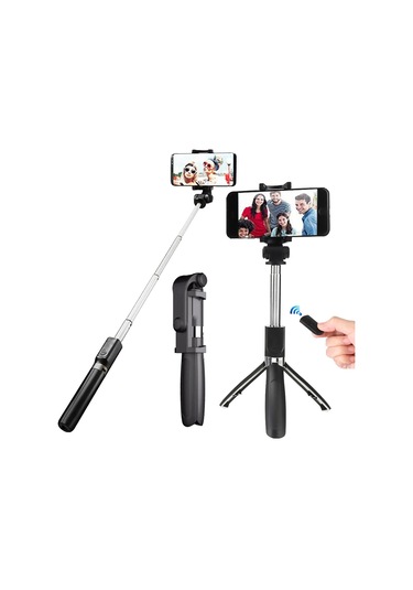 Selfie Stick 360 Derece Dönebilen Bluetooth ve Tripod Özellikli SLF-L01