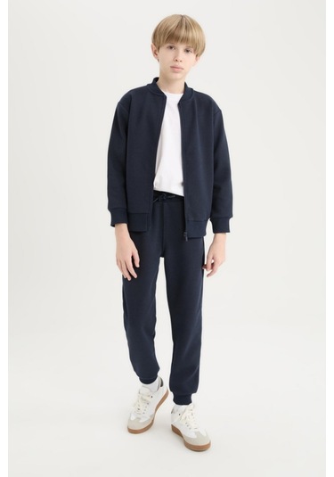 Erkek Çocuk Basic Jogger Paça Okul Eşofman Altı Ak-2350 Lacivert