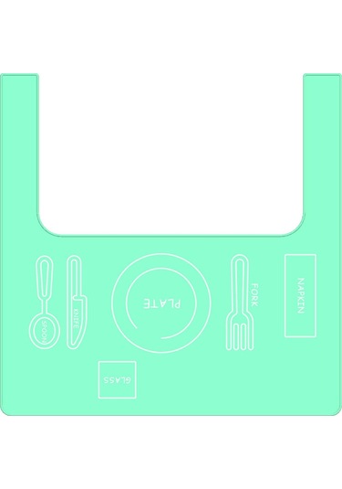 Homyl Mama Sandalyesi Placemat Bpa Free Silikon Baby Type3-yeşil Type3 Yeşil