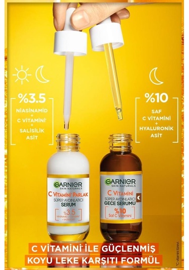 Garnier C Vitamini Süper Aydınlatıcı Serum 30 ML + Aydınlatıcı Gece Serumu 30 ML