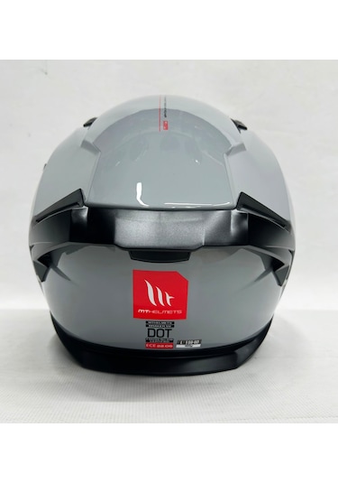 Şefaf Vizörlü + Mt Braker Sv Kapalı Kask Parlak Nardo Gri