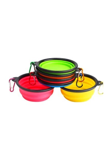 Katlanabilir Kedi Köpek Mama ve Su Kabı Köpek Oyuncağı