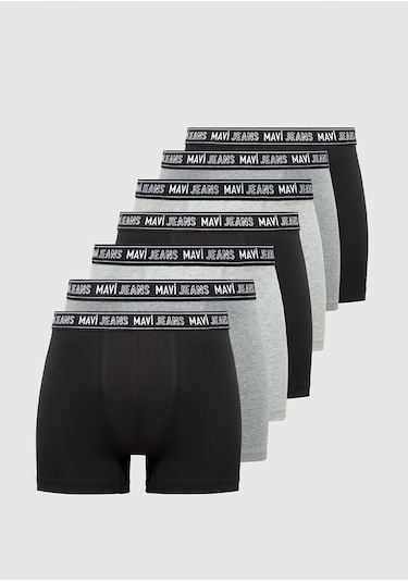 Mavi - 7li Siyah Basic Boxer 0912288-900 Siyah