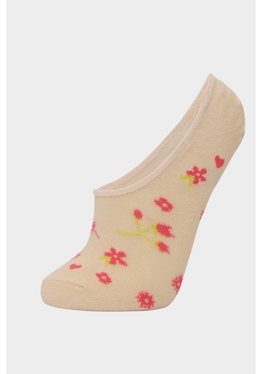 DeFacto Kadın 3'lü Pamuklu Babet Çorap E2033AXNSKR1