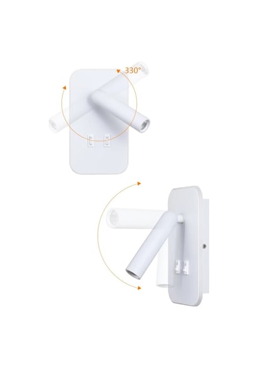 Cata 13 W Led Tuvalu Yatak Başı Aplik - Beyaz Işık 6500k-ct-5243b Beyaz