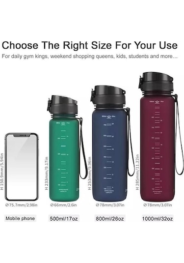Uzspace 3026 Tritan Su Matarası 500 ML