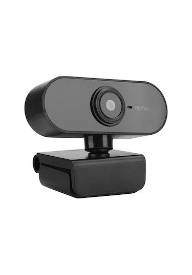 Yuntech01 Siyah Usb 2.0 Usb Web Kamerası 1080p Hd Cmos Sensörlü Mikrofonlu, 360 Derece Döner, Masaüstü/monitor Uyumlu, Plug&play, Ders/video Konferans İçin