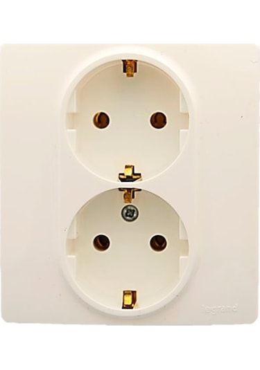 Legrand Salbei Serisi Bej İkili Topraklı Priz 230V 16A - 767416
