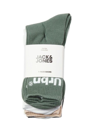 Jack&jones Jacurbn Tennıs Socks 7 Pack Sn Erkek Çorap Renkli