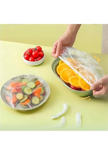 Lastikli Tencere Ve Tabak Bonesi 100 Adet 24cm Renkli