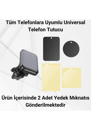 Polham Safecar Manyetik Mıknatıslı Araç İçi Telefon Tutucu,süper Mıknatıslı,titremez,düşmez Telefon Tutucu