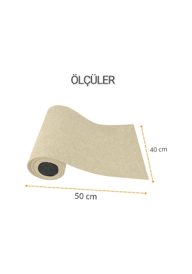 Beylini Tırmalama Halısı Yapışkanlı Mobilya Koruyucu Mat Krem Renk