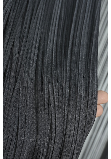 Düz İp Model 180 Cm En 280 Cm Boy Antrasit Renk Hazır İp Perde Antrasit