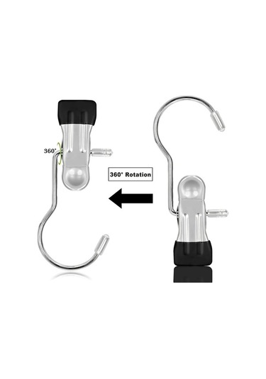 Dancemonkey Swift Paslanmaz Klip Kıyafet Kancası Çelik Parlak Beyaz Askı 30 Adet - Gk Beyaz