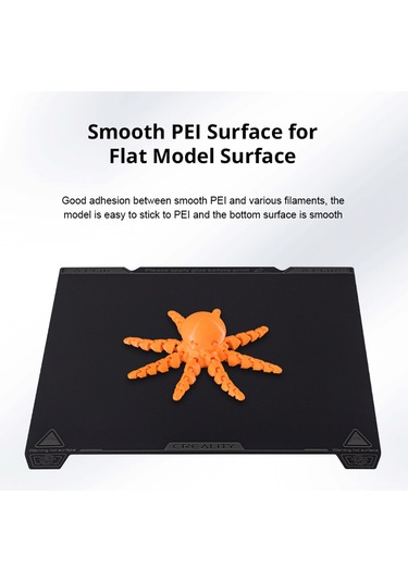 Xindoker Creality K1 235x235mm Peı Yüzeyli Platform Seti - Ender-3 S1/s1 Pro/ender-5 S1 Uyumlu, Yüksek Yapışkanlık, Dayanıklı Ve Düz Yüzey Siyah