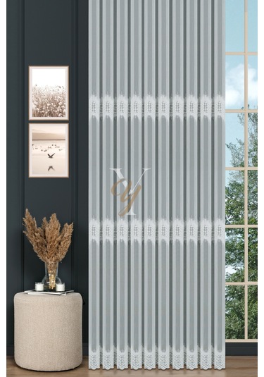 8p9442 - 12p9442 Tül Perde V-fikse Ekru