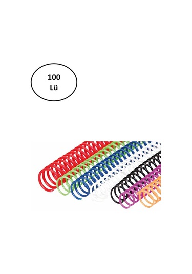 4:1 14 Mm Helezon Spiral 100 Lü Şeffaf Tel Diğer