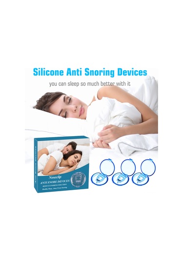 Hangfox Uyku Ve Horlama Yardımcısı 4'lü Set: Ev Alevi Burun Klipsi, Horlamayı Engelle, Burun Akışını Sağla