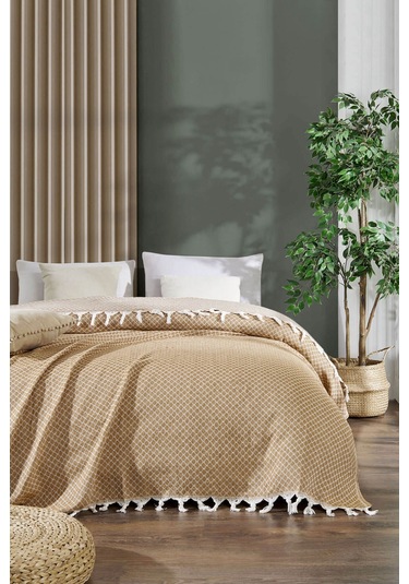 Çift Kişilik Yatak Pikesi Alice 200 X 230 Cm Hardal