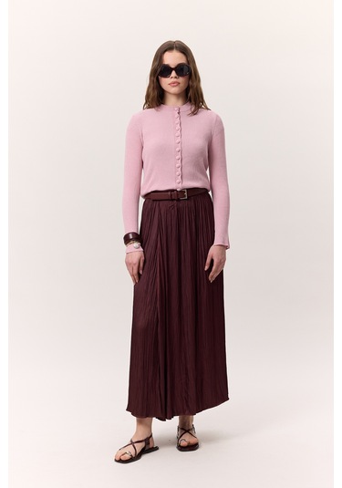 Crush Saten Etek Bordo Bordo