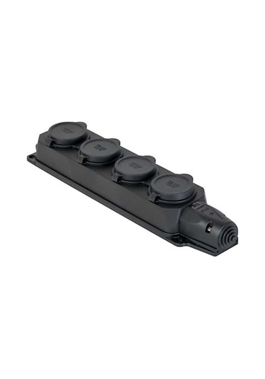 Mete Enerji 404007 1x16A 4'lü Grup Priz Eğik 220 V