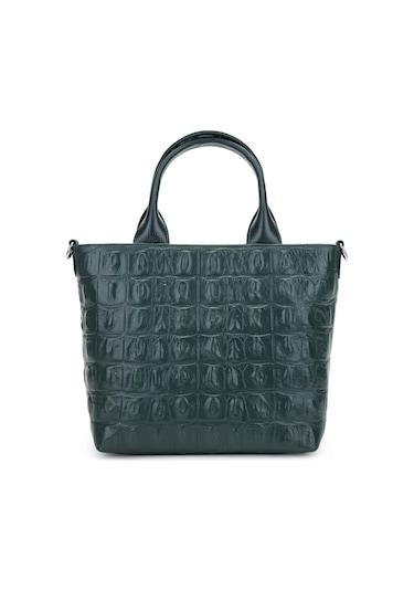 Tamer Tanca Kadın Hakiki Deri El Çantası 898 917 Bn Canta Y/24 Yesıl Tmsh Yeşil