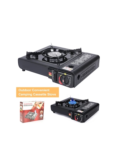 Taşınabilir Gaz Sobası Kamp Sobası Ayarlanabilir Tek Brülör Çok Renkli