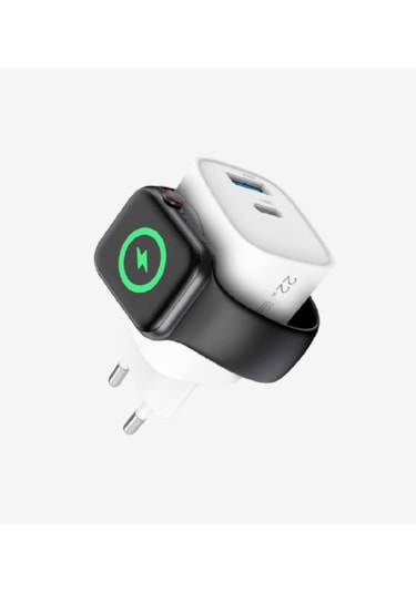 Linktech C320 22w Saat Magsafe 1 Adet Usb 1 Adet Type-c