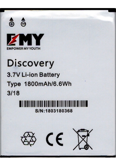 General Mobile Discovery E3 Uyumlu Emy Batarya