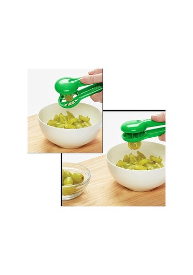 Dancemonkey Cbtx Üzüm Dilimleyici Uygun Ev Yaban Mersini Çilek Dilimleyici Mutfak Aletleri Yeşil, Küçük Boy Yeşil