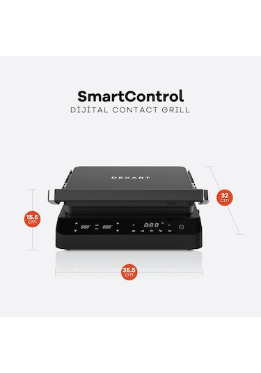 Dexart SmartControl Dijital Izgara Tost Makinesi