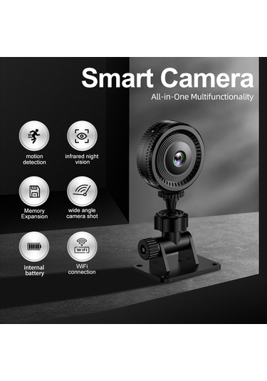 Geeksen Ev Güvenliği Kamera C8: 1080p Hd, Kızılötesi Gece Görüşü, Wifi, Hareket Algılama, 140 Geniş Açı, Hafıza Genişletme Desteği