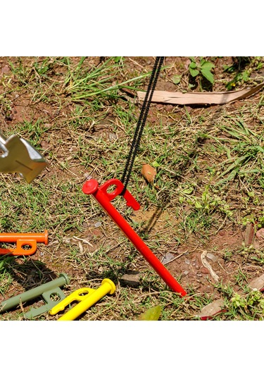 Suntek Çadır Kazıkları Bahçe Tentesi Veranda Kırmızı Kırmızı