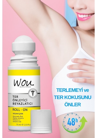 Wou Ter Önleyici ve Beyazlatıcı Roll -On 75 ML